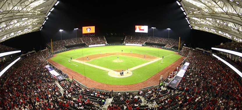 El novedoso estadio de beisbol de los Diablos Rojos