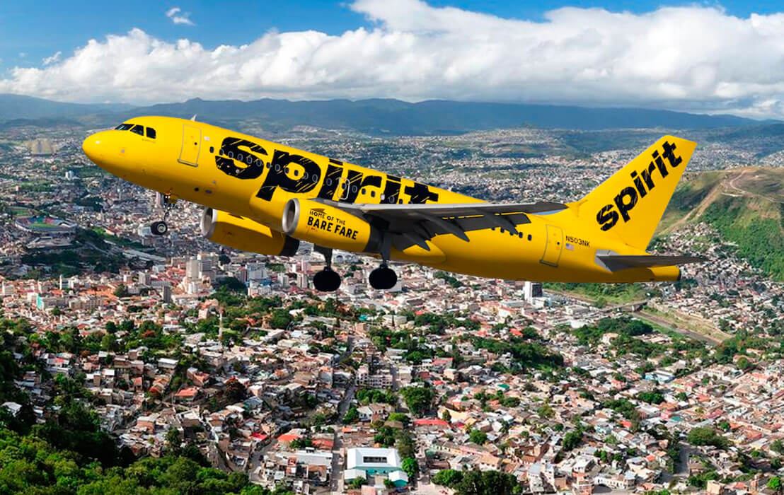 Spirit Airlines inaugura su ruta Houston-Honduras