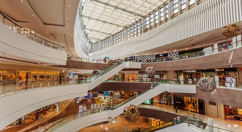 El diseño de un centro comercial